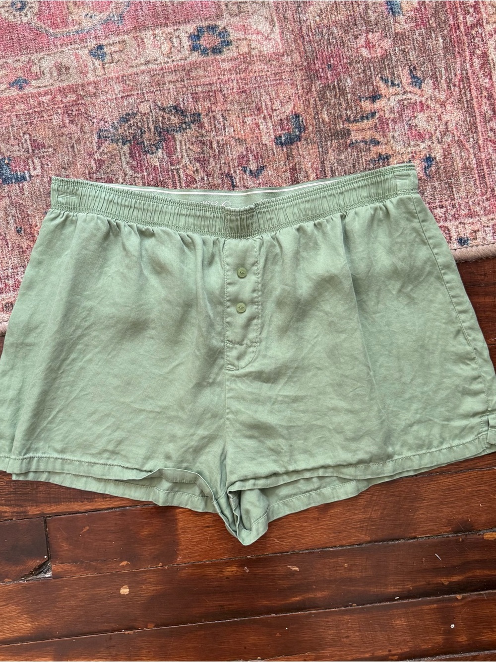 Victorias Secret Y2K Green Mini Boxer Shorts
